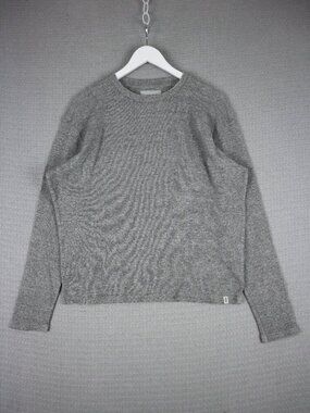 Jack and Jones Thermal Waffle Knit Longsleeve Mens Medium Grey